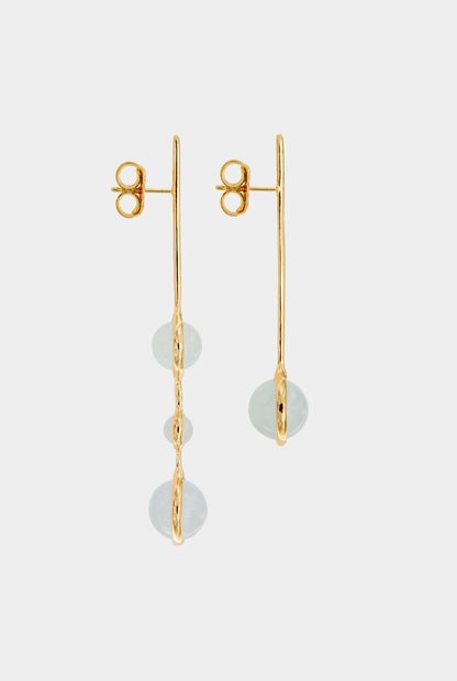 Pendientes Crisálida Aguamarina Earrings Coolook 