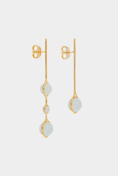 Pendientes Crisálida Aguamarina Earrings Coolook 