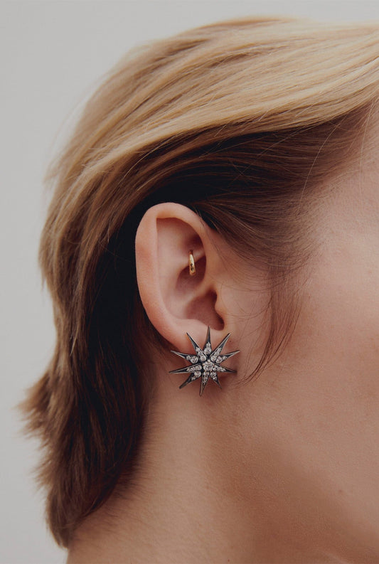 Pendientes Estrella de Plata Pequeños Earrings Ynes Suelves Jewellry 