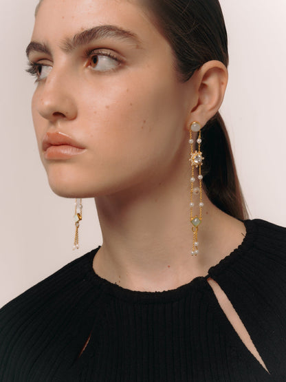 Pendientes Galatea Blancos Earrings LAVANI 