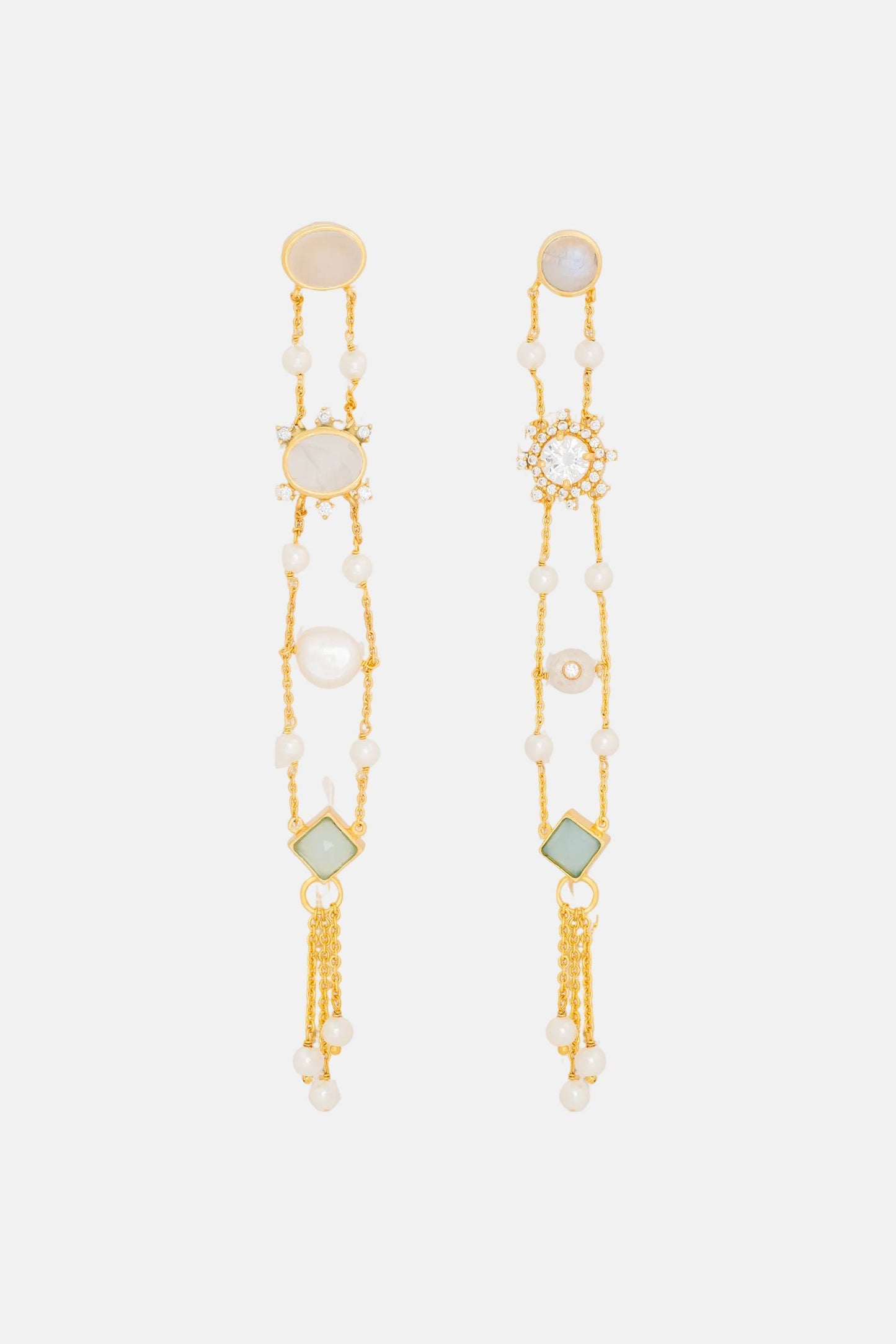 Pendientes Galatea Blancos Earrings LAVANI 