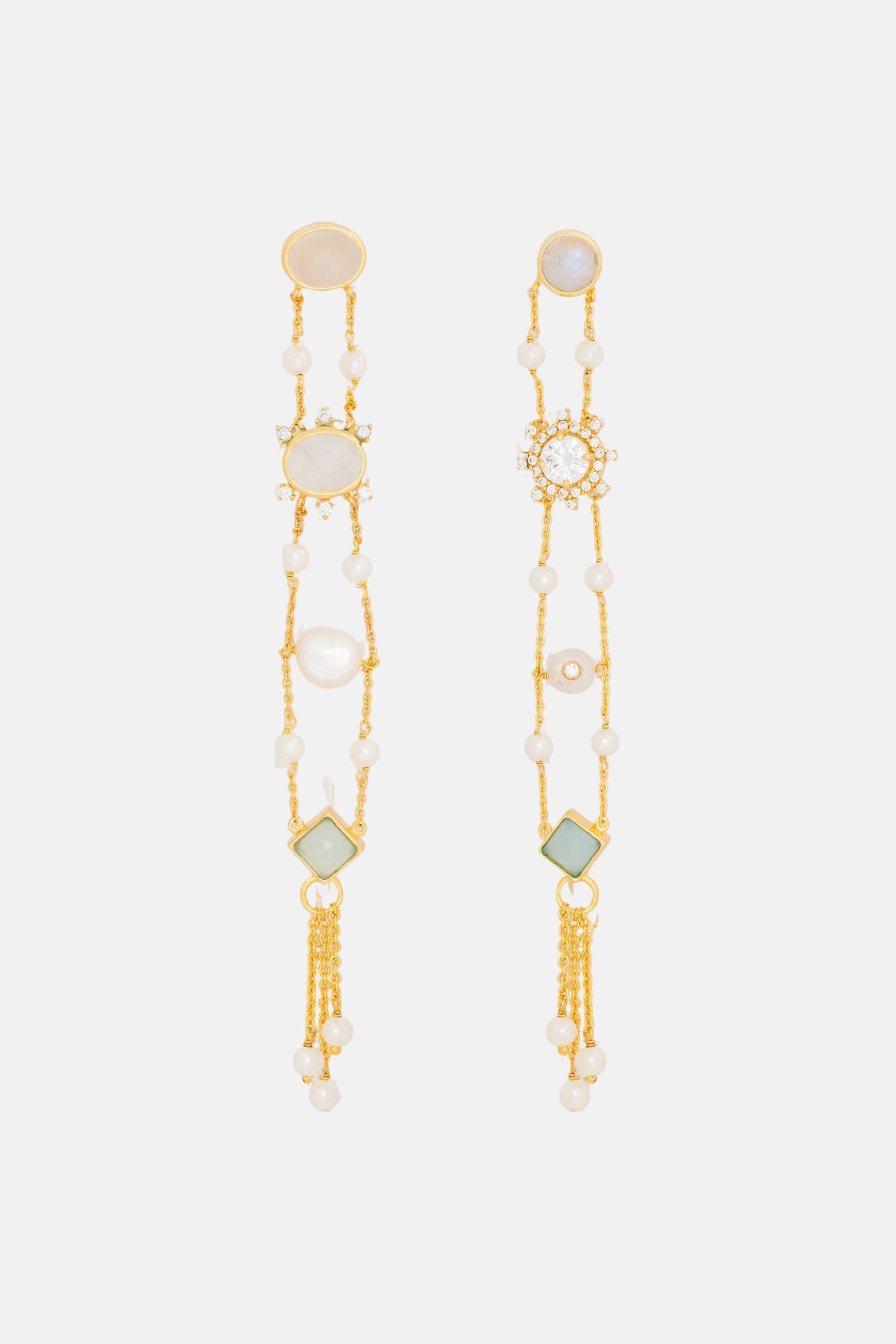 Pendientes Galatea Blancos Earrings LAVANI 
