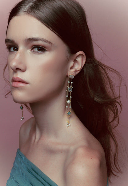 Pendientes Galatea Blancos Earrings LAVANI 