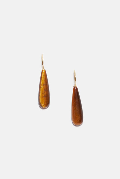 Pendientes gota gancho ojo de tigre Earrings SOYFASCINANTE 