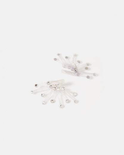 Pendientes Isa Transparente Earrings Joaquin Blanco 