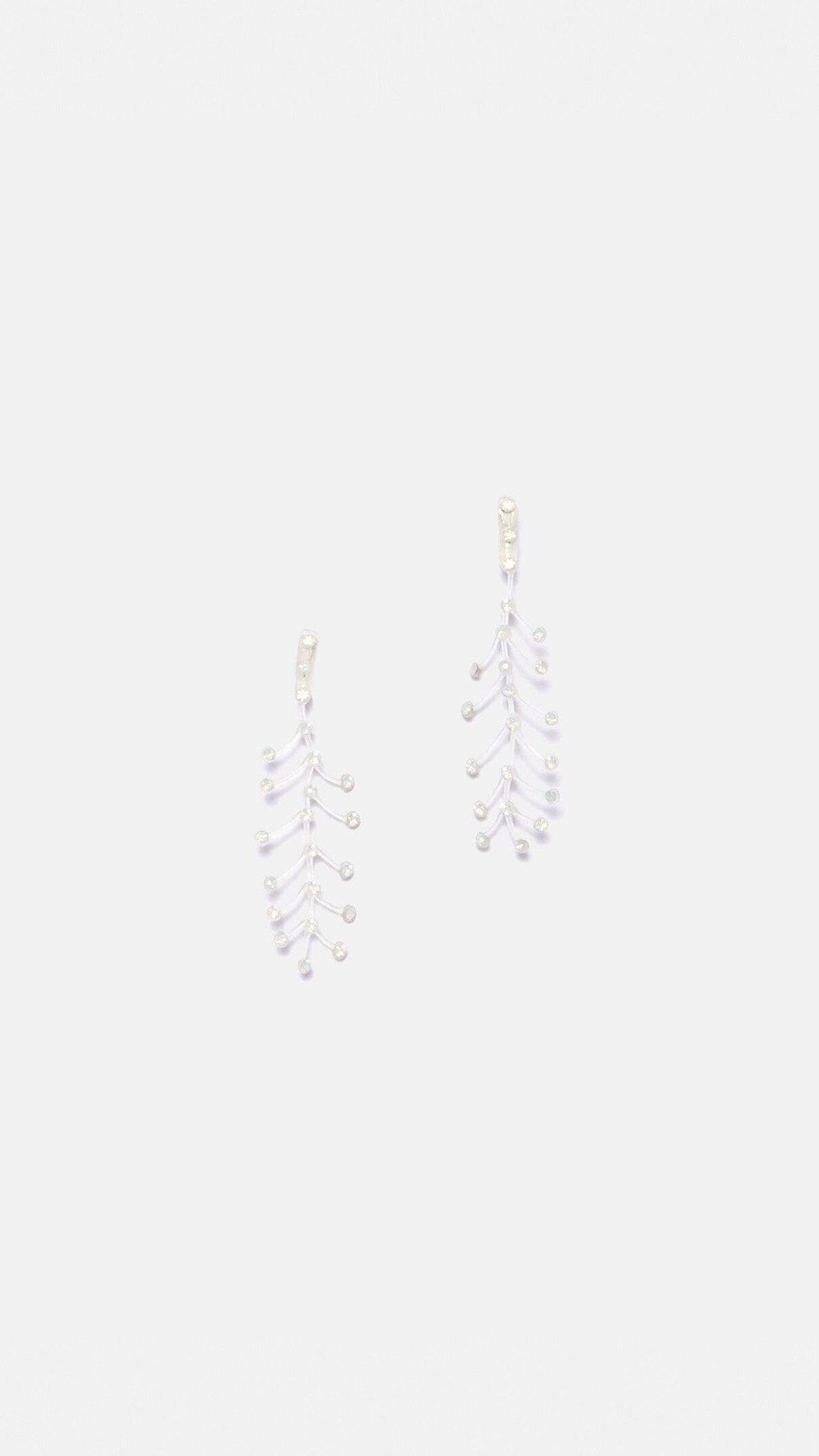 Pendientes Julieta blanco opal Earrings Joaquin Blanco 