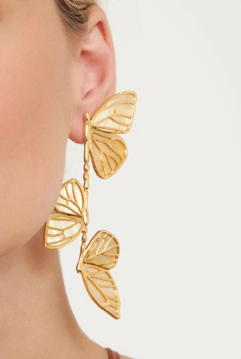 Pendientes Mariposa Monarca Oriental Earrings Coolook 