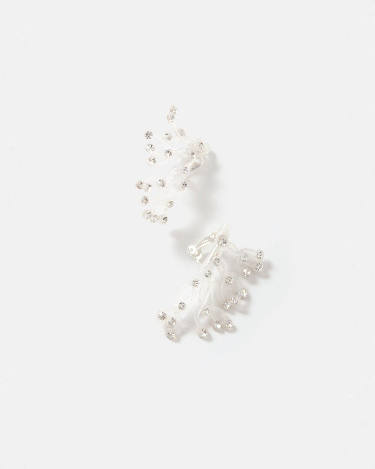 Pendientes Orietta Transparente Cristal Earrings Joaquin Blanco 