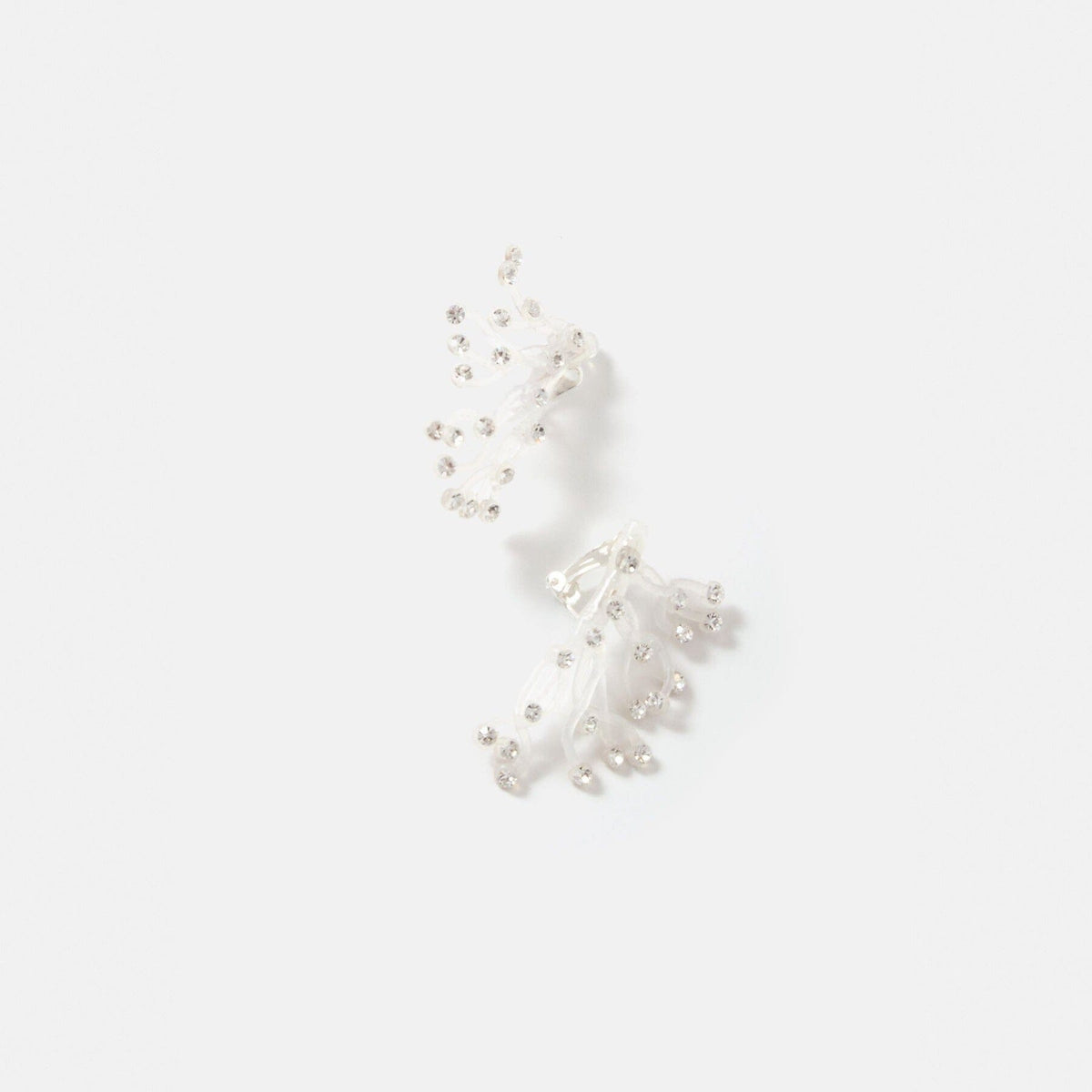 Pendientes Orietta Transparente Cristal Earrings Joaquin Blanco 