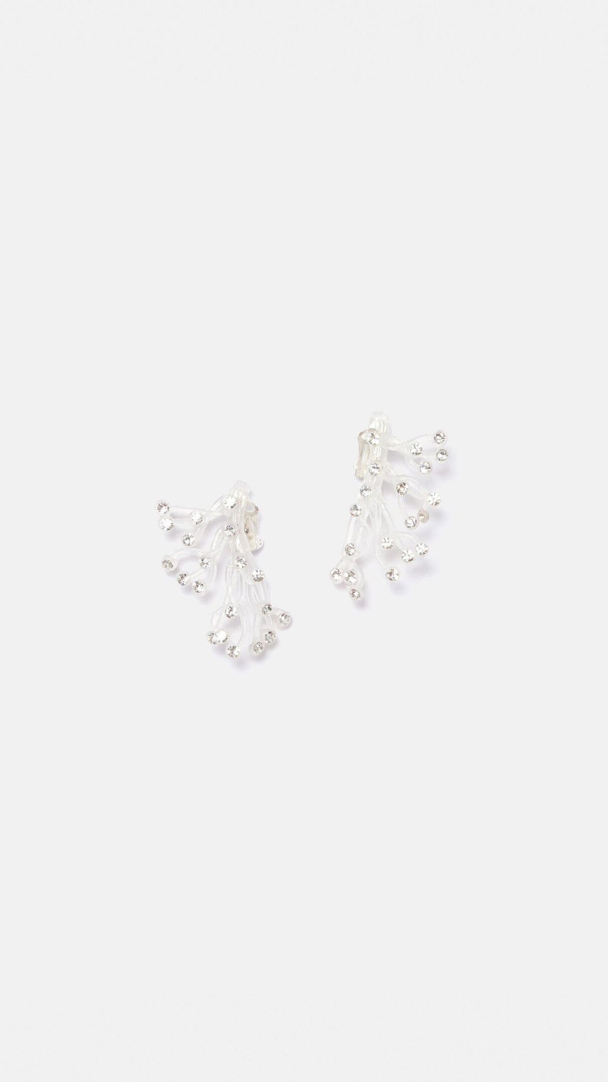 Pendientes Orietta Transparente Cristal Earrings Joaquin Blanco 