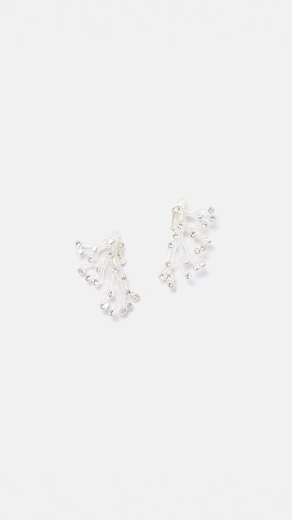 Pendientes Orietta Transparente Cristal Earrings Joaquin Blanco 