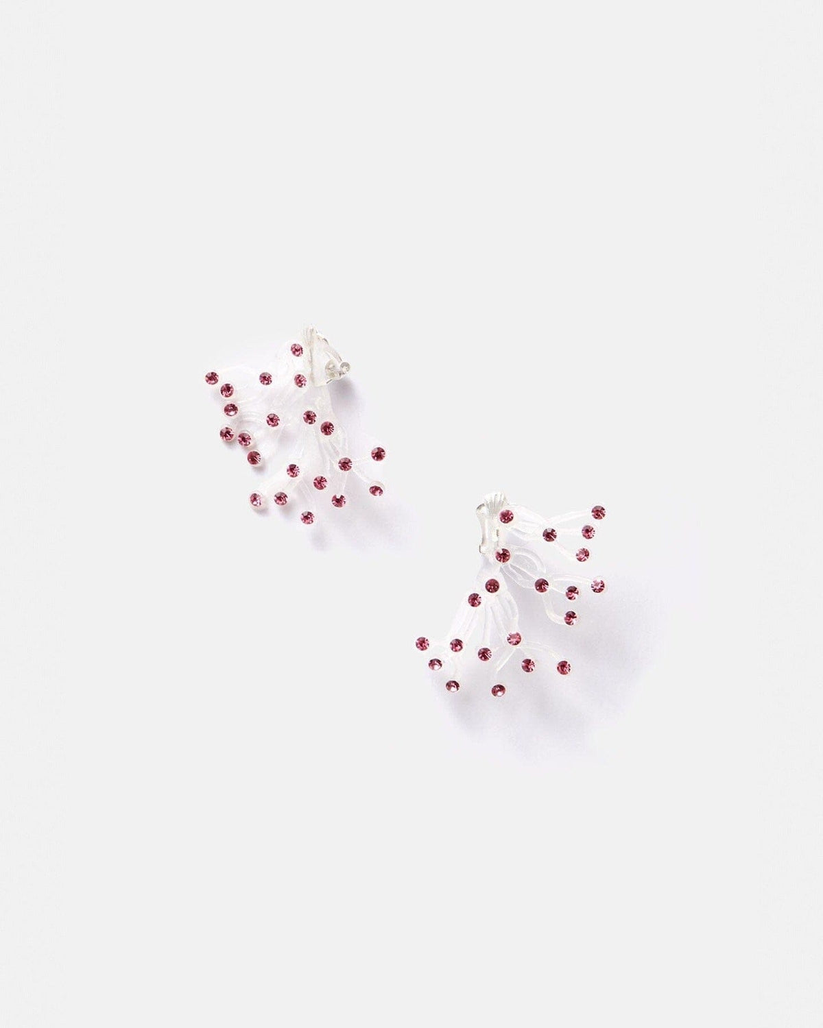 Pendientes Orietta Transparente/Rose Earrings Joaquin Blanco 