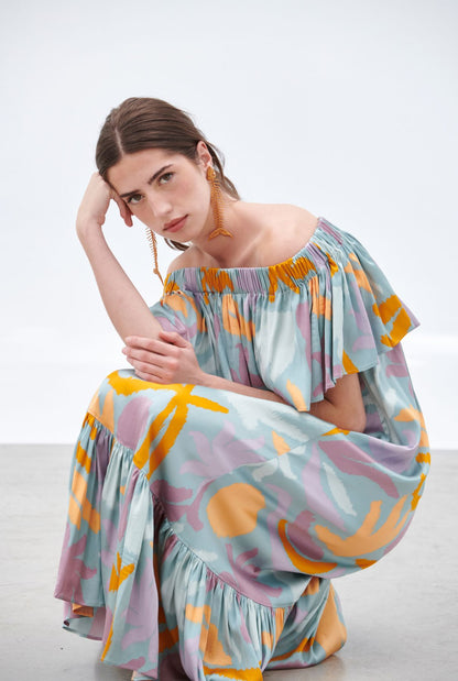 Pendientes raspa sardina oro Earrings Joaquin Blanco 