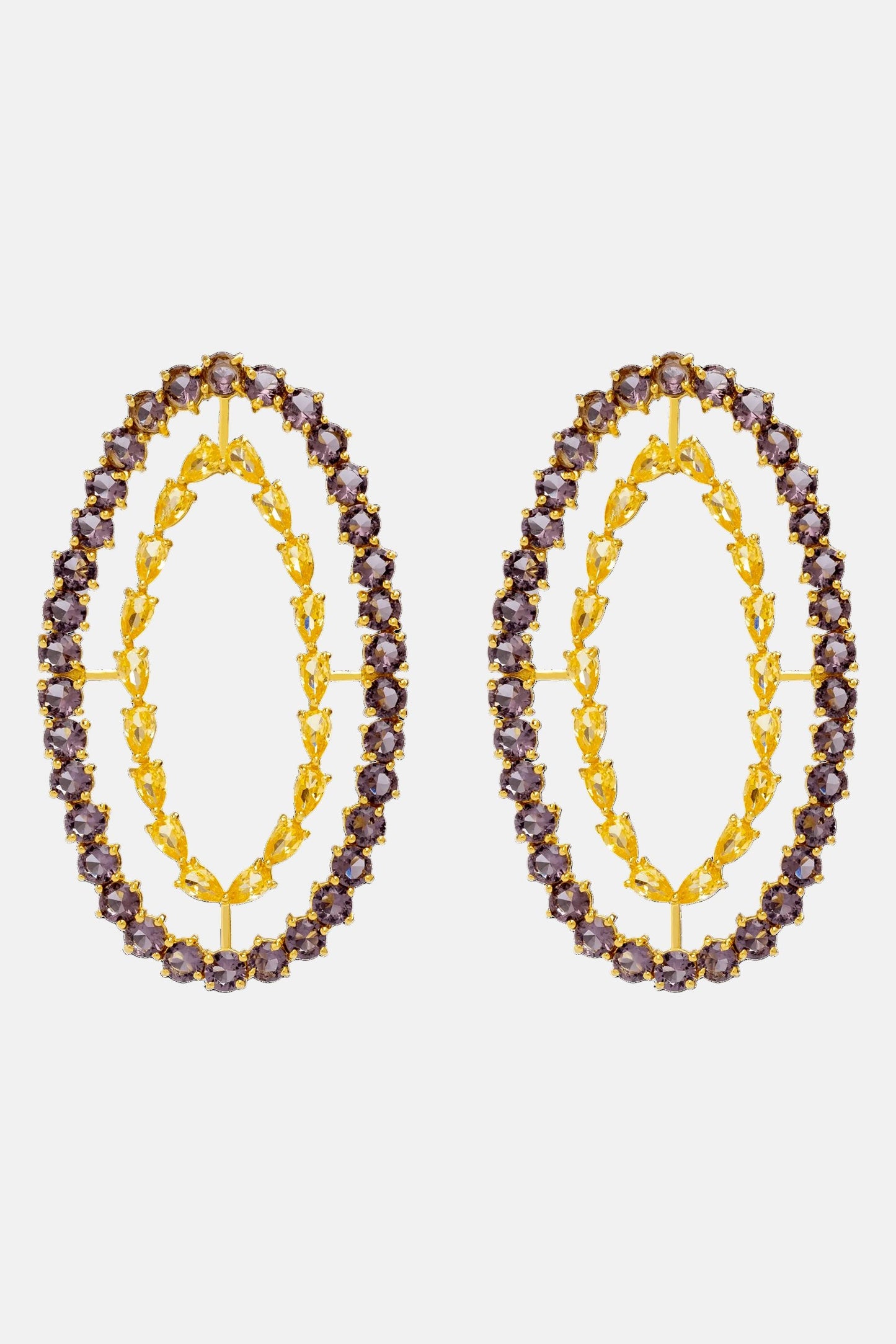Pendientes Rivoli Ámbar y Violeta Earrings LAVANI 