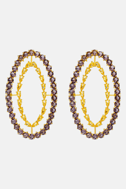 Pendientes Rivoli Ámbar y Violeta Earrings LAVANI 