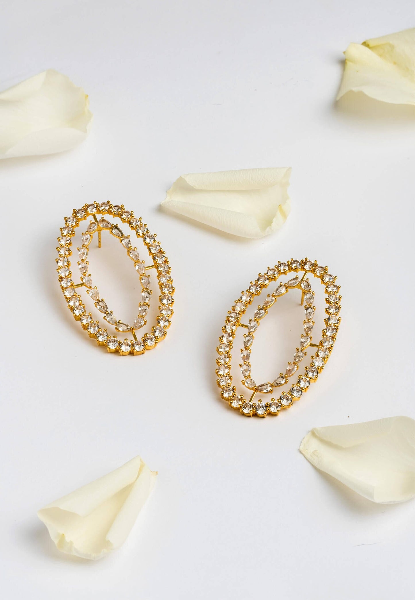Pendientes Rivoli Blancos Earrings LAVANI 