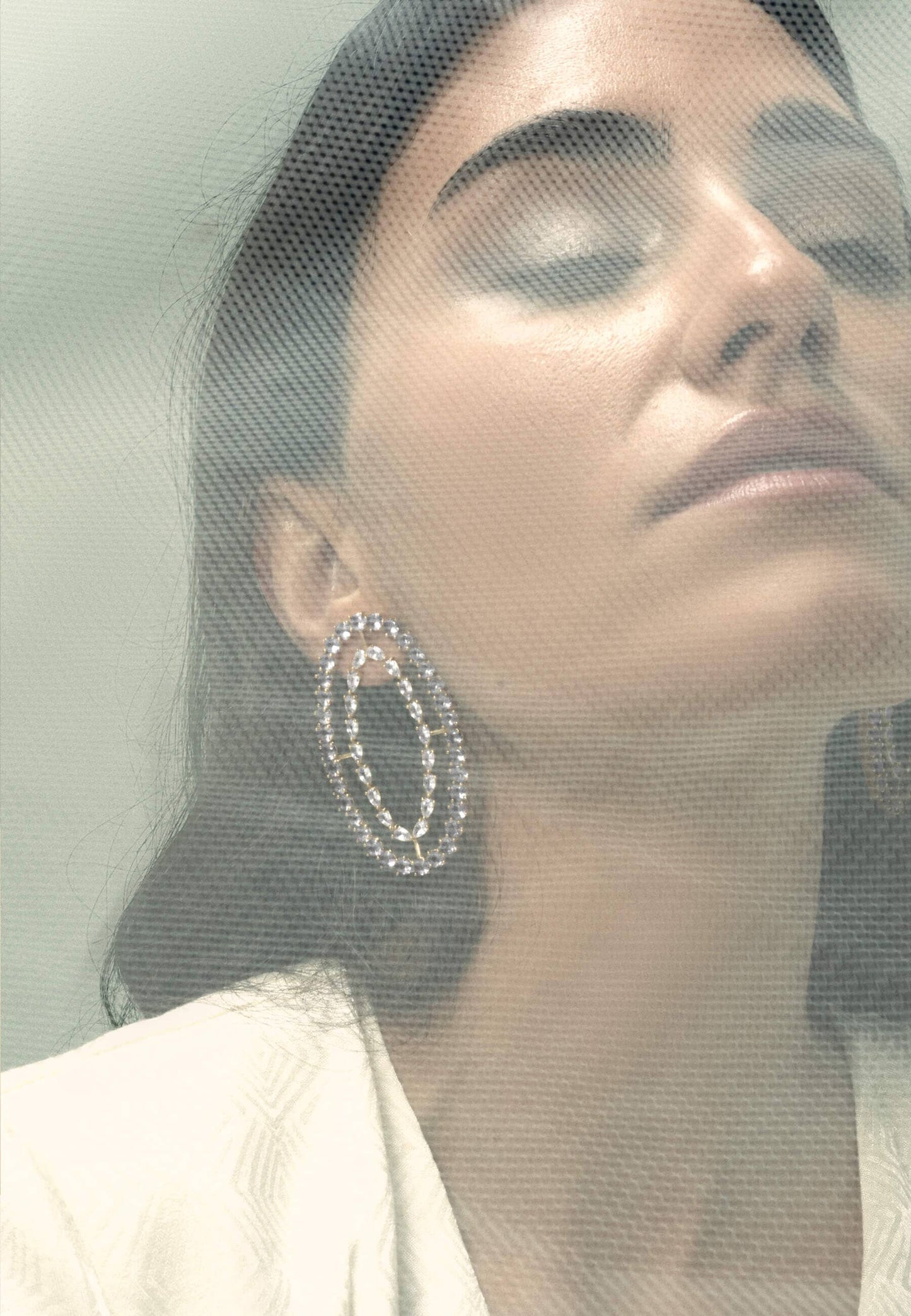 Pendientes Rivoli Blancos Earrings LAVANI 