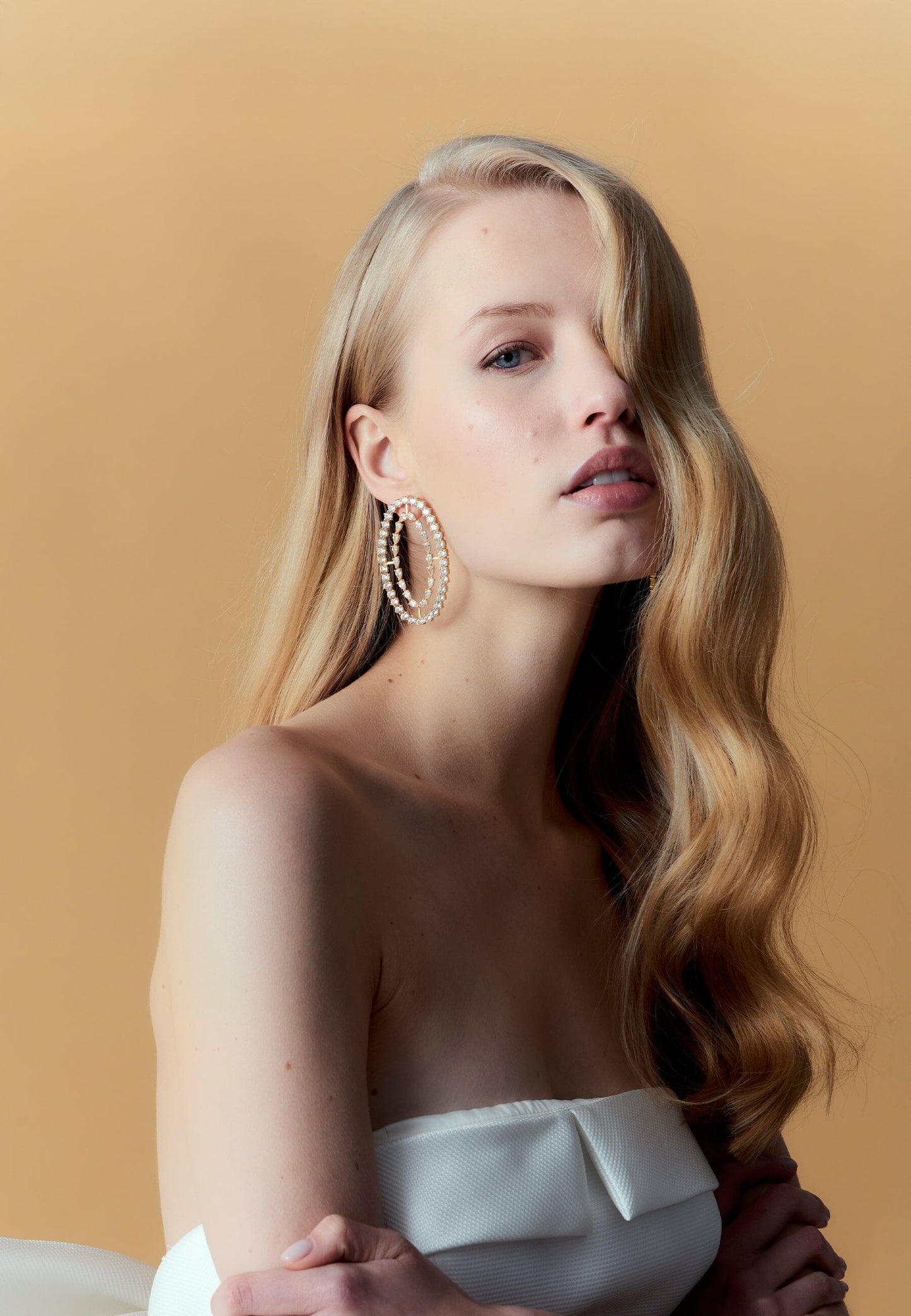 Pendientes Rivoli Blancos Earrings LAVANI 