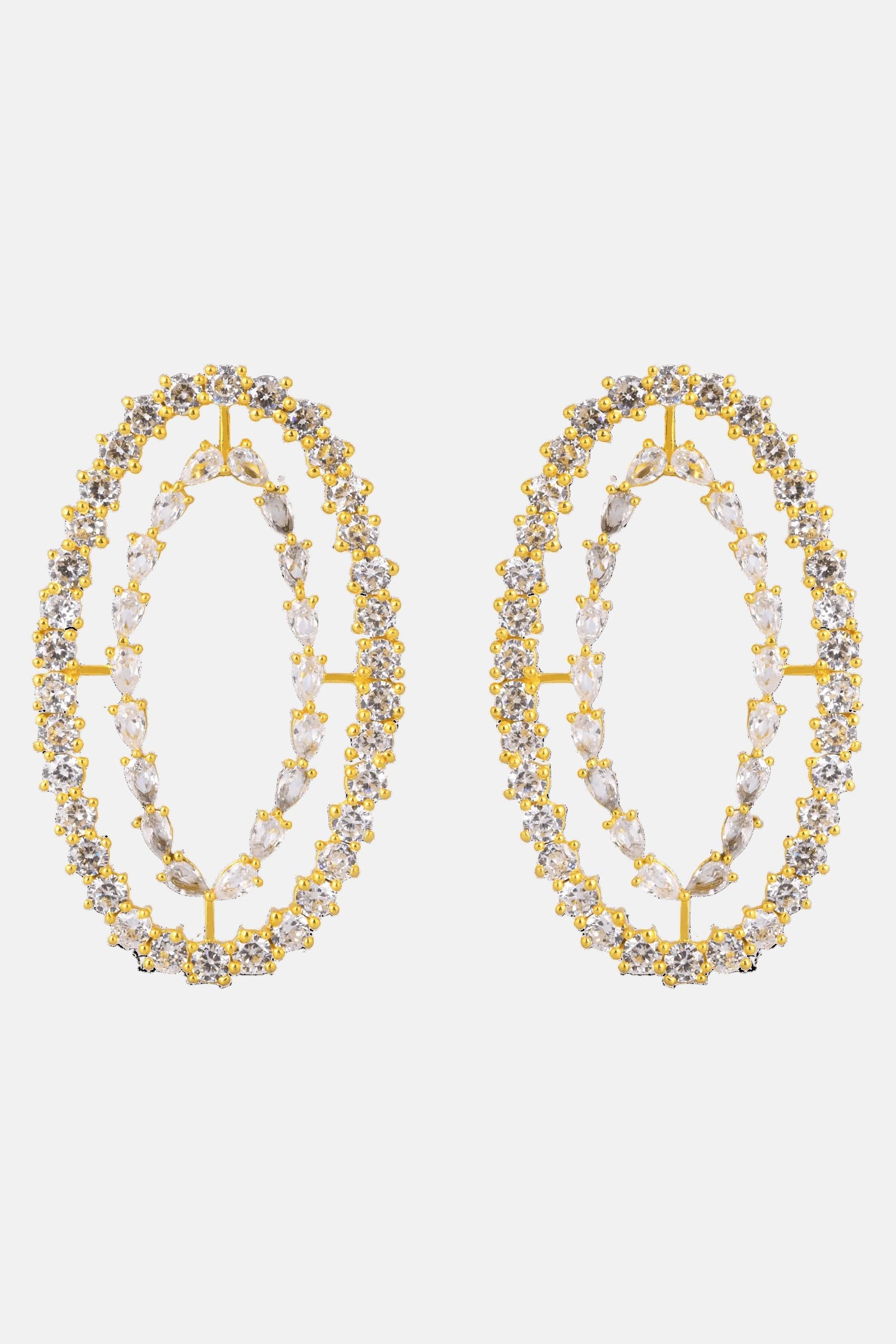Pendientes Rivoli Blancos Earrings LAVANI 