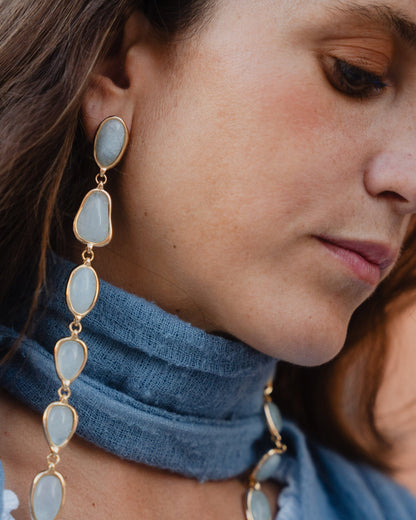 Pendientes Sin Miedo Aguamarina Earrings Coolook 