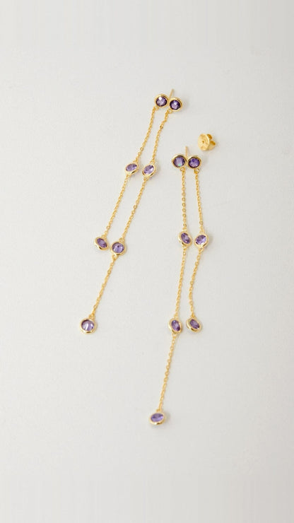 Pendientes Sirius Large Malva Earrings Coolook 