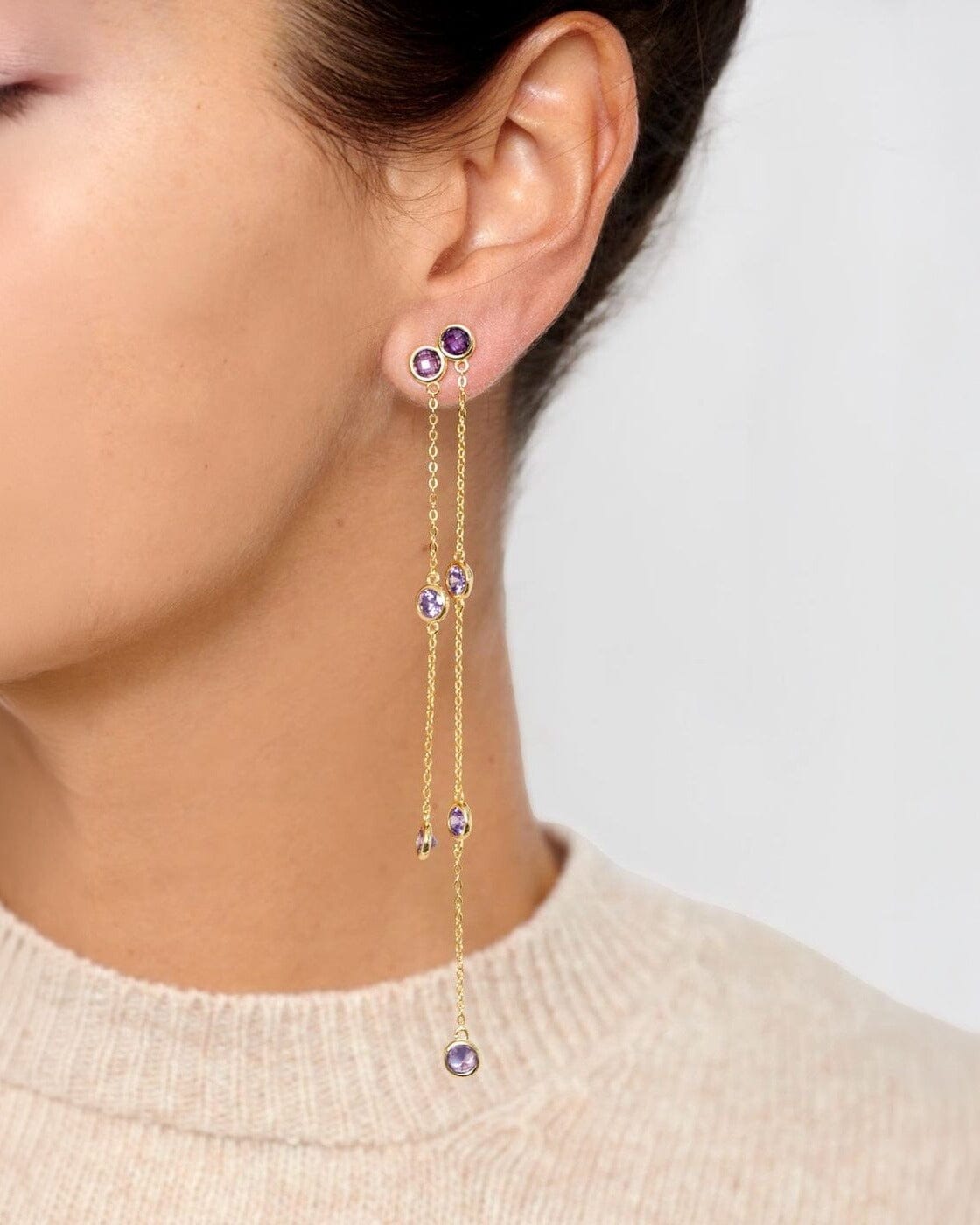 Pendientes Sirius Large Malva Earrings Coolook 