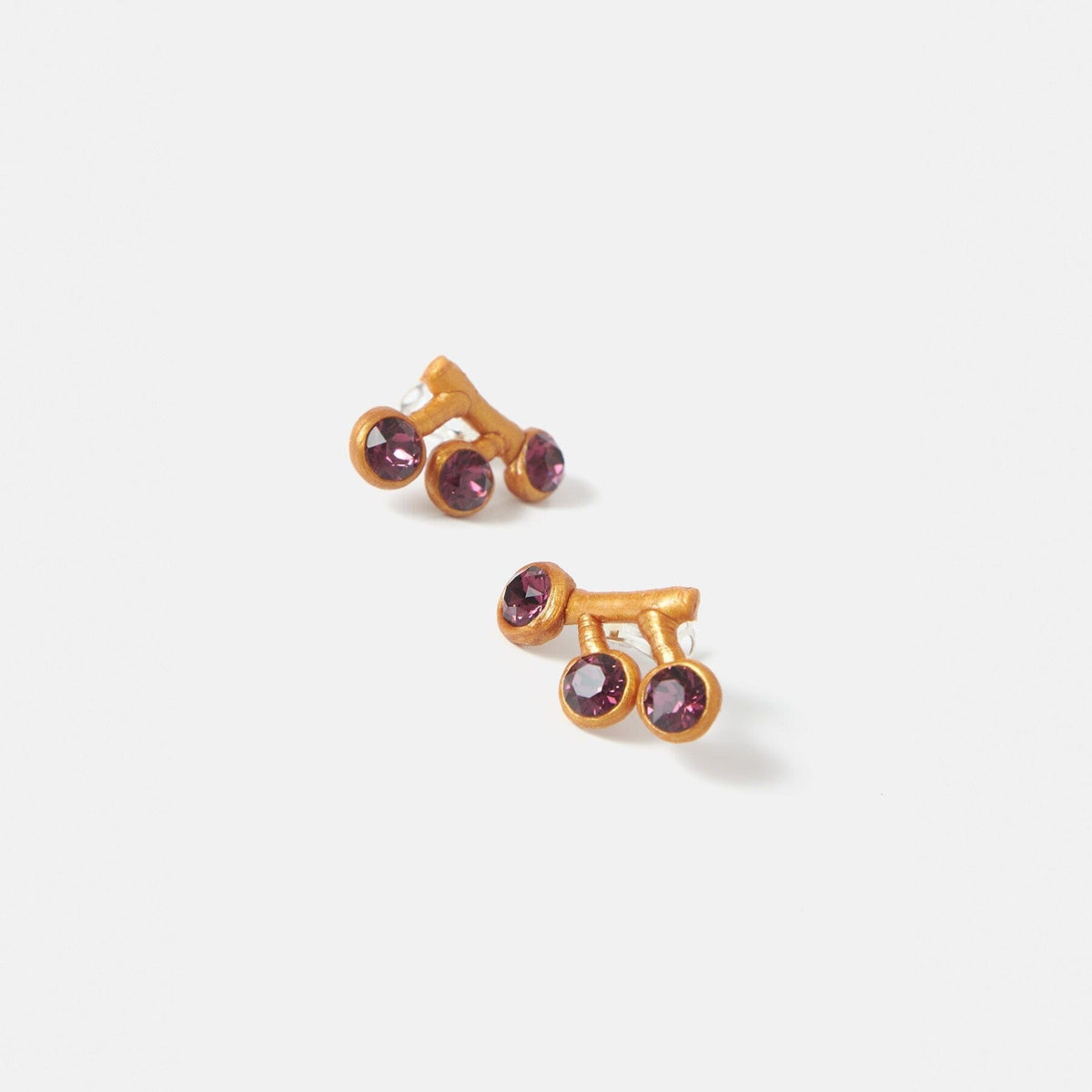 Pendientes Sofia amatista (morado) Earrings Joaquin Blanco 