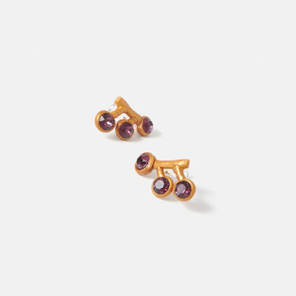 Pendientes Sofia amatista (morado) Earrings Joaquin Blanco 