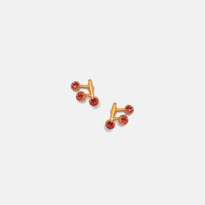 Pendientes Sofia rojo Earrings Joaquin Blanco 