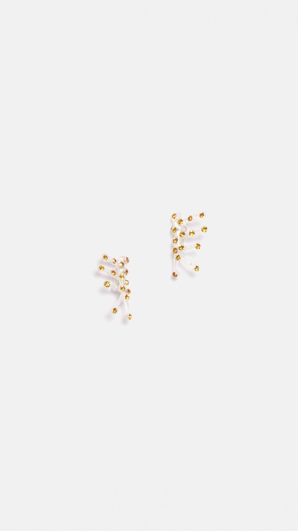 Pendientes Sofia strass ambar Earrings Joaquin Blanco 