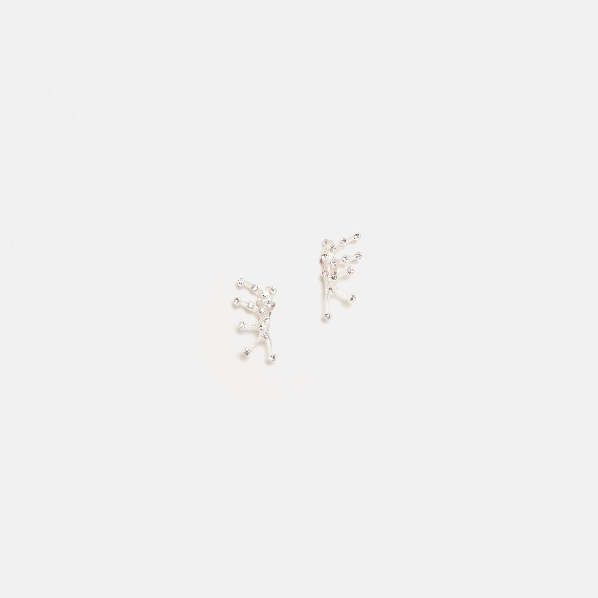Pendientes Sofia strass transparente Earrings Joaquin Blanco 