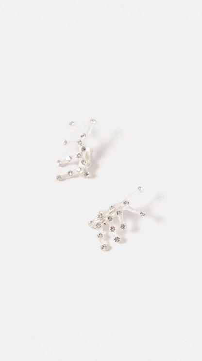 Pendientes Sofia strass transparente Earrings Joaquin Blanco 