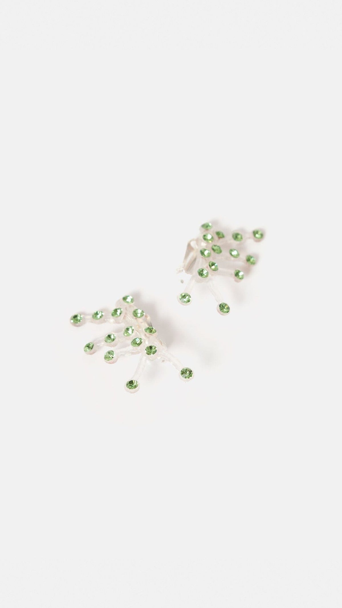 Pendientes Sofia strass verde Earrings Joaquin Blanco 