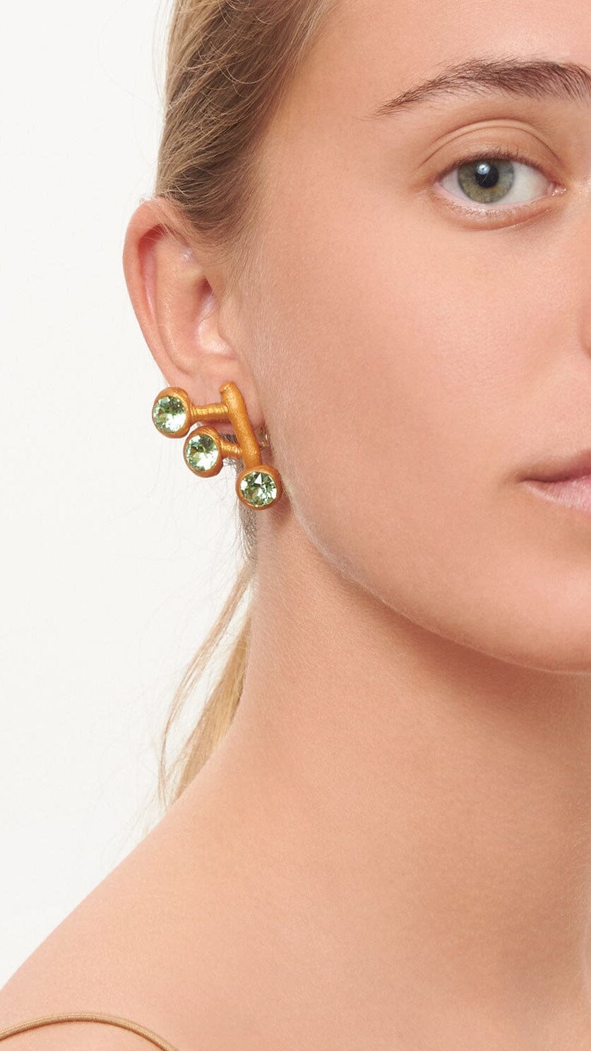 Pendientes Sofia verde Earrings Joaquin Blanco 