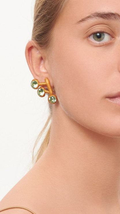 Pendientes Sofia verde Earrings Joaquin Blanco 