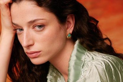 Pendientes Sol Fascinante Amazonita Earrings Coolook 