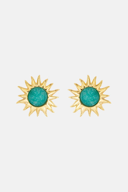 Pendientes Sol Fascinante Amazonita Earrings Coolook 