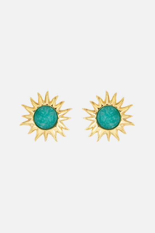 Pendientes Sol Fascinante Amazonita Earrings Coolook 