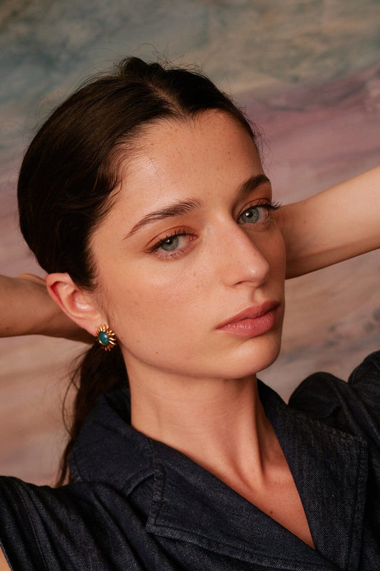 Pendientes Sol Fascinante Apatita Earrings Coolook 
