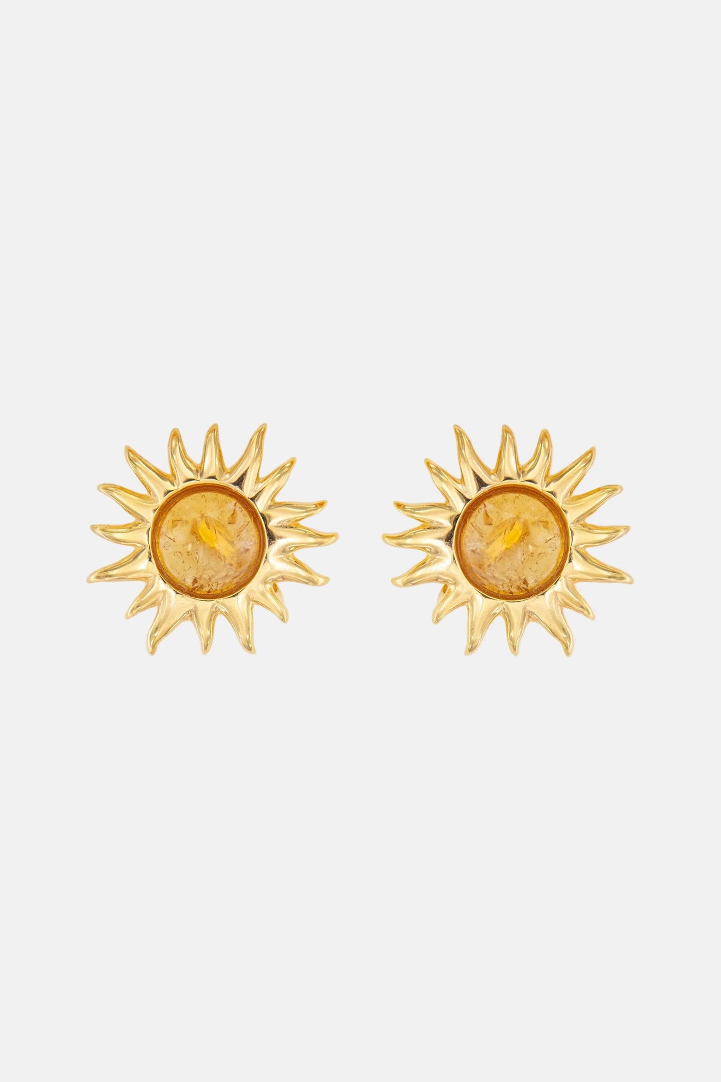 Pendientes Sol Fascinante Citrino Earrings Coolook 