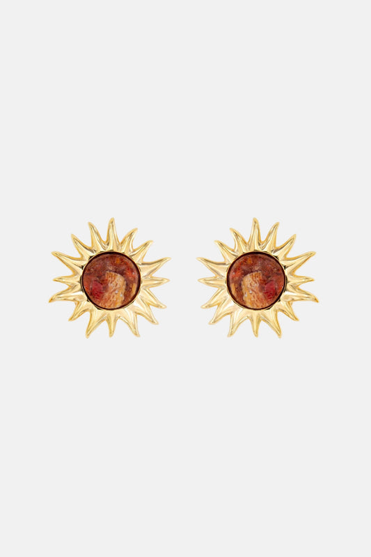 Pendientes Sol Fascinante Coral Earrings Coolook 