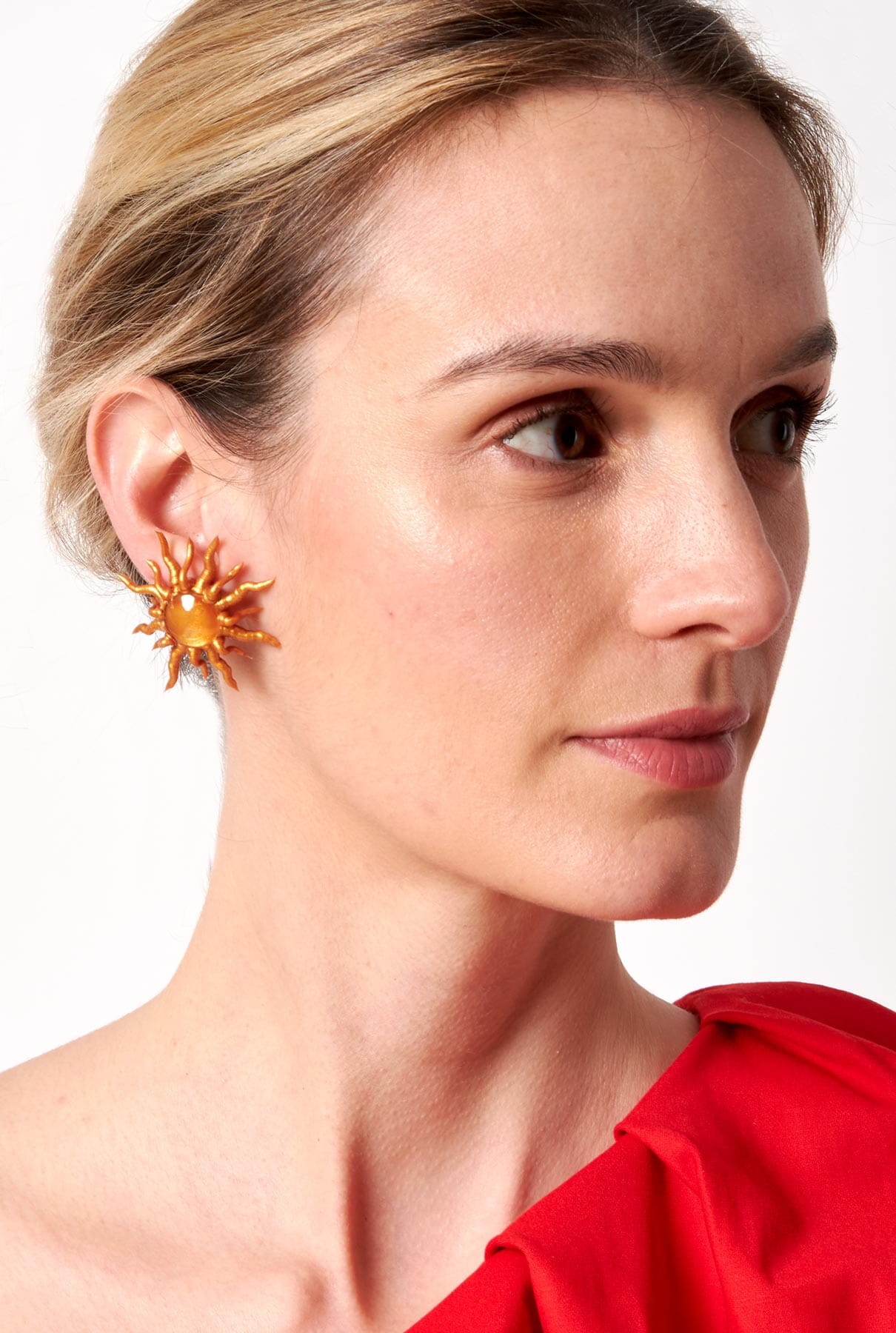 Pendientes Sol Oro Earrings Joaquin Blanco 