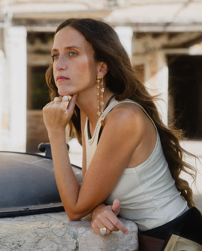 Pendientes Tintaida Citrino Earrings Coolook 