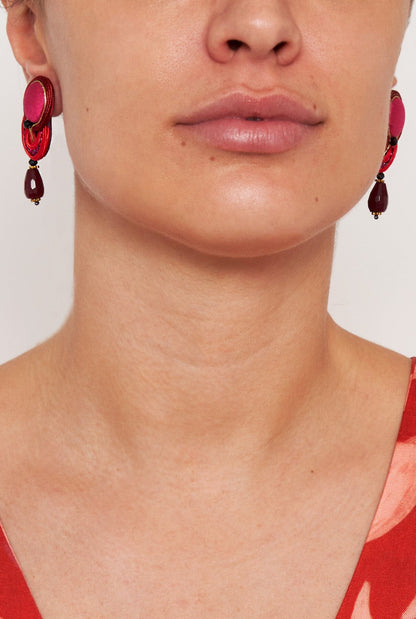 Pendientes Tommasa Cherry Earrings Musula Jewelry 