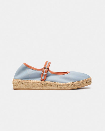 PEONIA AZUL CLARO-NARANJA Espadrilles Naguisa 