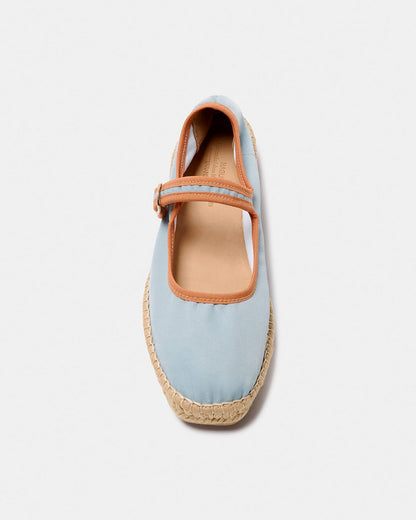 PEONIA AZUL CLARO-NARANJA Espadrilles Naguisa 