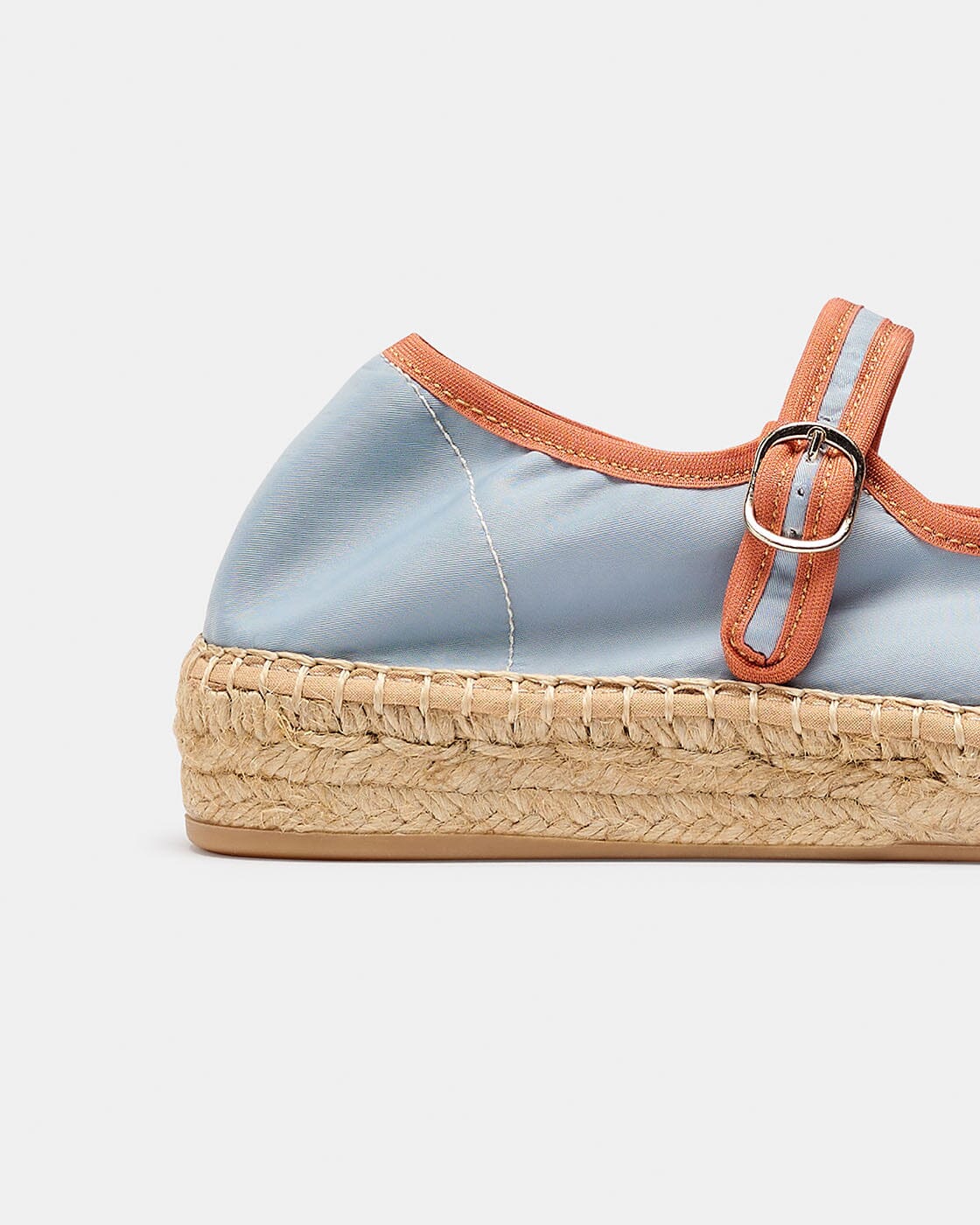 PEONIA AZUL CLARO-NARANJA Espadrilles Naguisa 