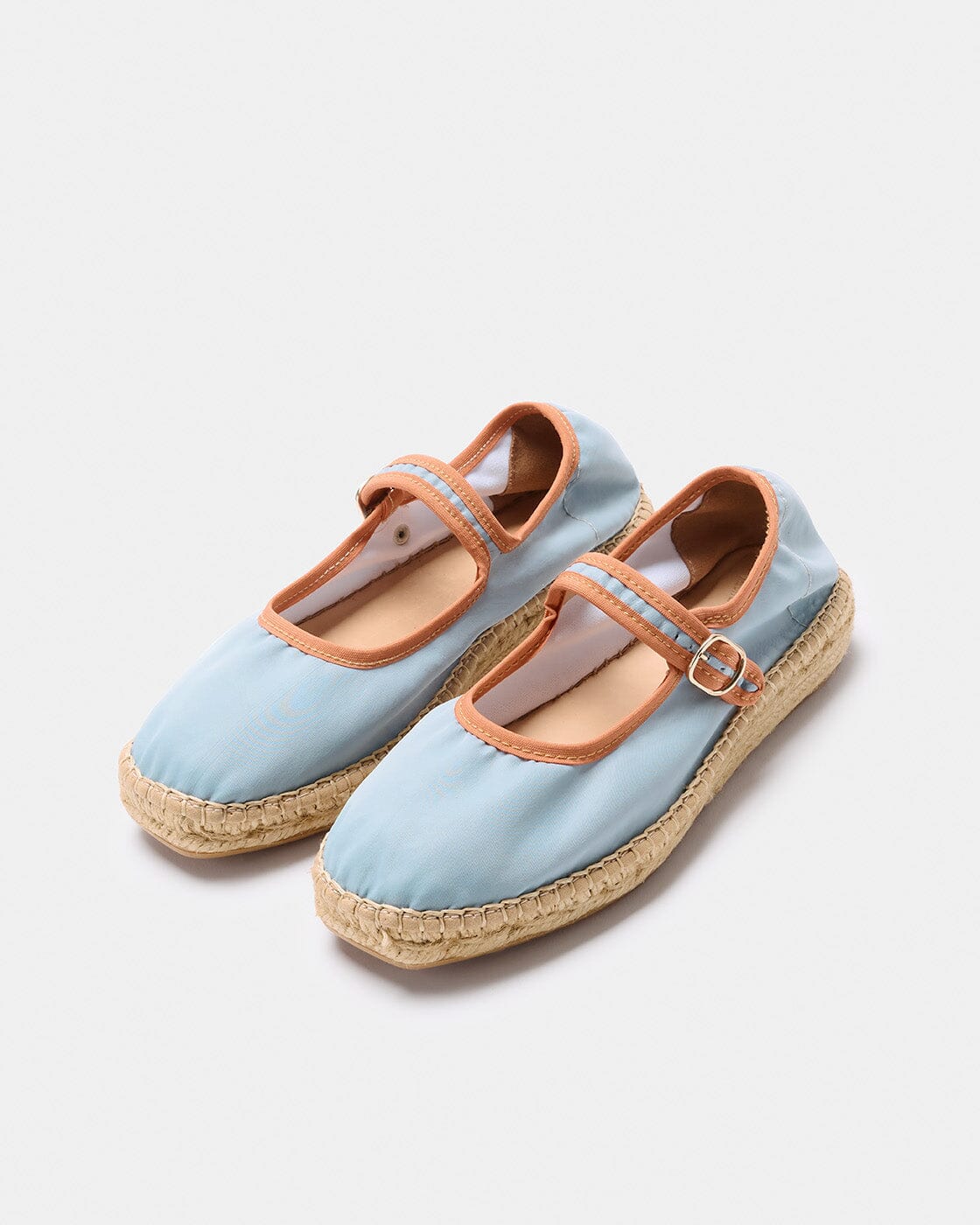 PEONIA AZUL CLARO-NARANJA Espadrilles Naguisa 