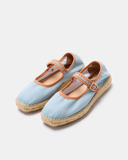 PEONIA AZUL CLARO-NARANJA Espadrilles Naguisa 