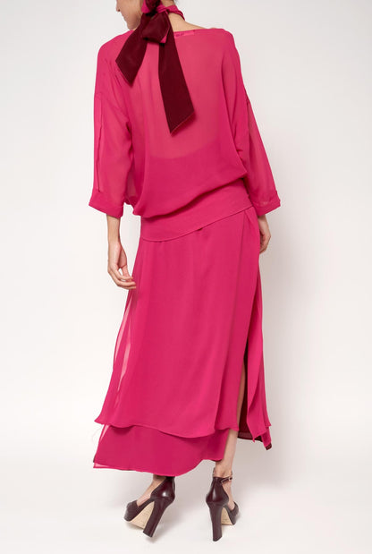 Persefone Overdress Fucsia Capes & shawls Atelier Aletheia 